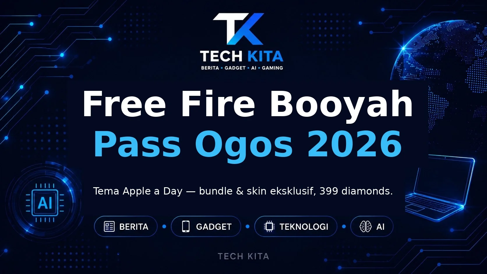 Free Fire Booyah Pass Ogos 2026 — Tema An Apple a Day