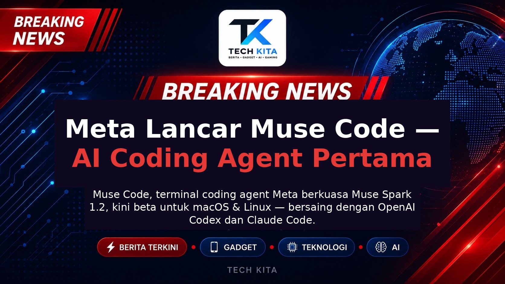 Meta Muse Code — AI coding agent pertama Meta