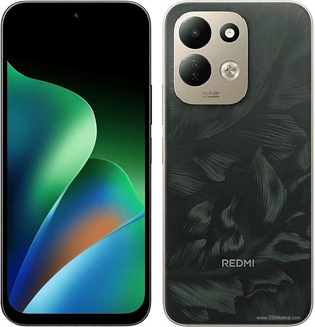 Redmi 17 4G dari sisi — tampak rekaan flat-edge dengan bucu bulat dan port USB-C di bawah